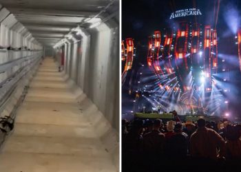 Conheça o túnel que liga palco a camarotes e permite que artistas curtam a festa em Americana
